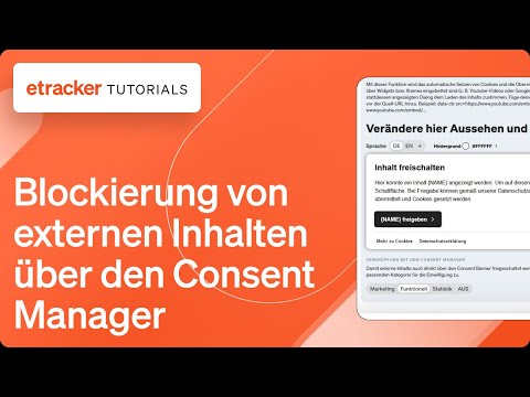 Blockierung von externen Inhalten über den Consent Manager