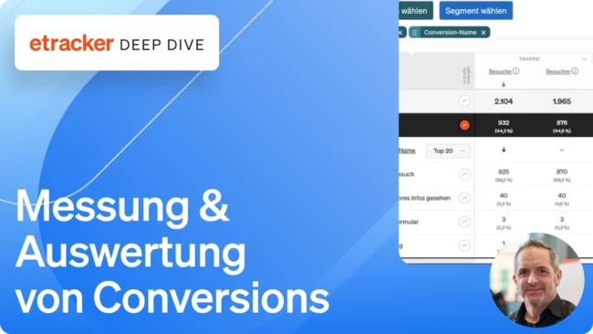 Messung und Auswertung von Conversions in etracker analytics