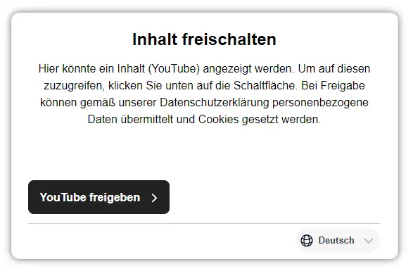 So kannst du YouTube Videos über den etracker consent manager freischalten lassen